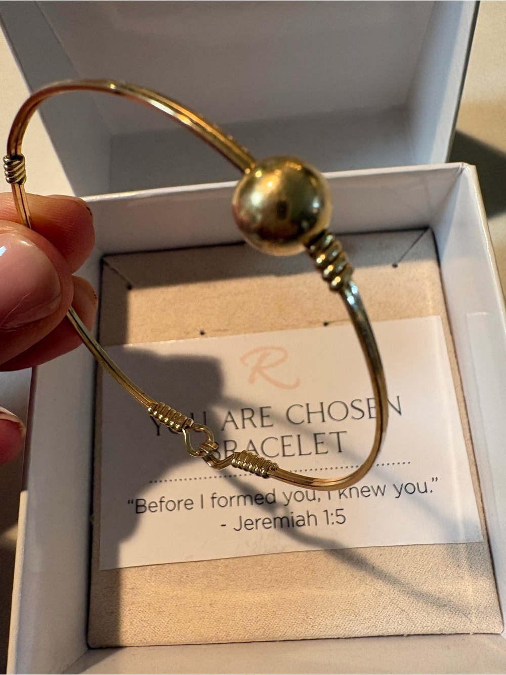 Gold-Tone Sphere Accent Women's Bracelet